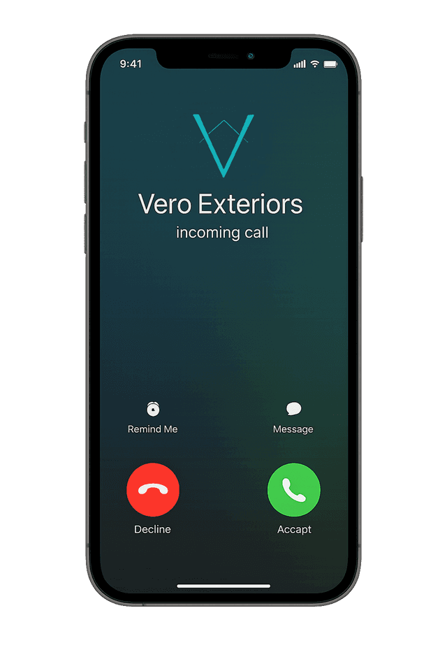 Vero Exteriors incoming call