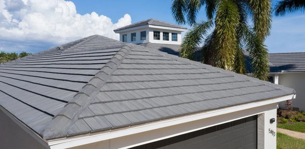 Slate Alternative Tile roofing installation example Arizona by Vero Exteriors