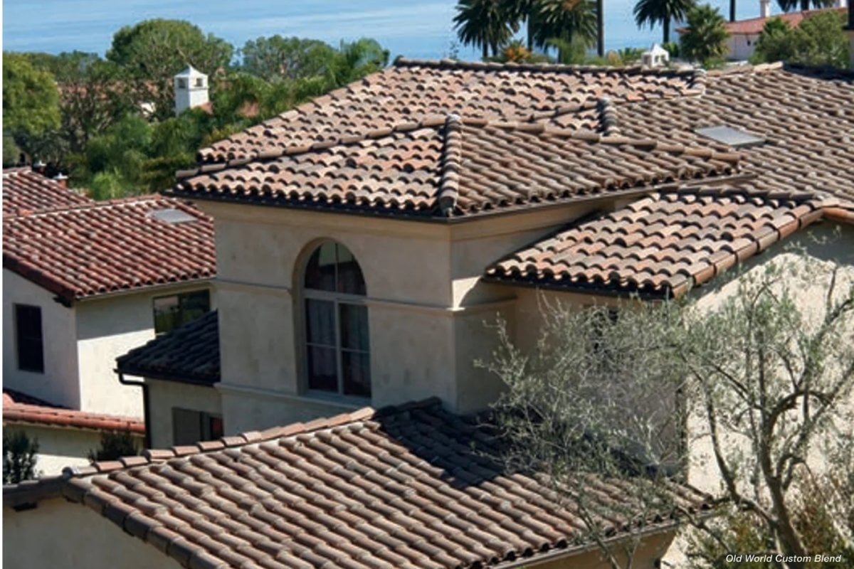 Clay tile roof with Westlake Royal Cool Roof technology