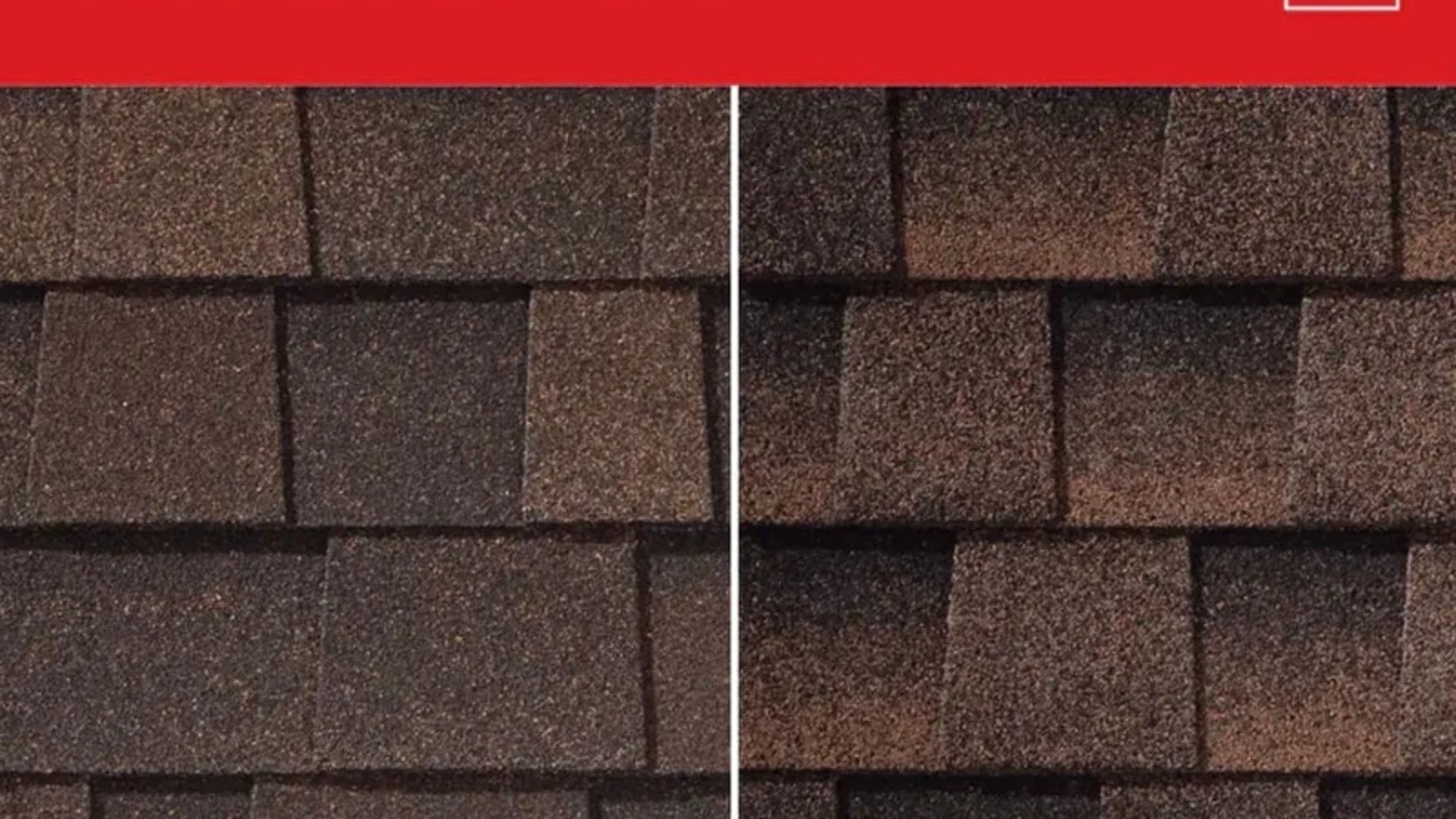 Before and after asphalt shingle replacement